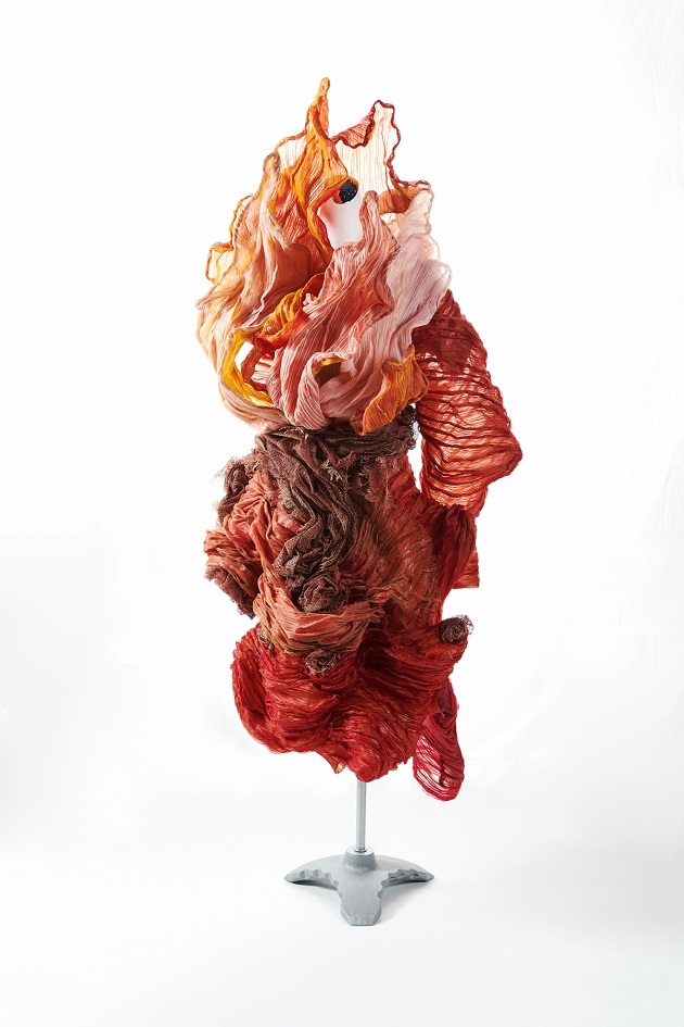 fiber art, wearable installation