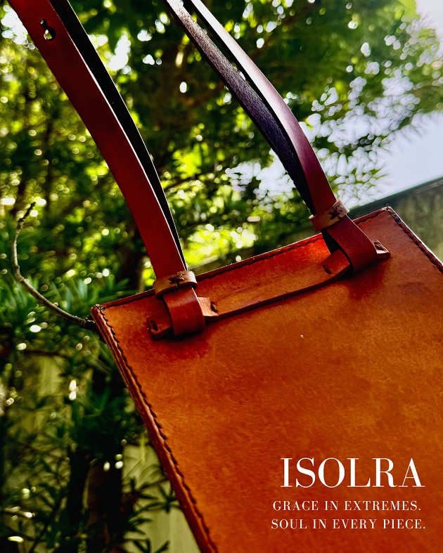 Dune Arc, leather bag, accessories, vegetable tanned leather